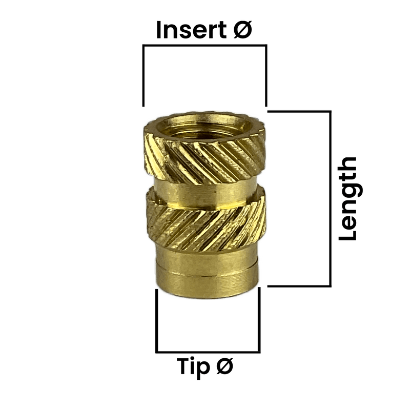 Threaded Inserts (Knurled Brass Threaded Heat Insert)