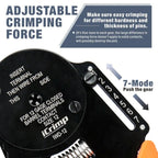 Iwiss IWD 12/16/20 Closed Barrel Crimper for Deutsch Solid Contacts Gauge 12 - 22 - OzFDM