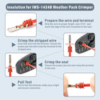 Iwiss IWS - 1424B Weather Pack Terminal Crimping Tool - OzFDM