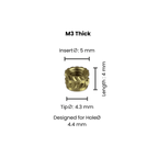 Threaded Inserts (Knurled Brass Threaded Heat Insert) - OzFDM