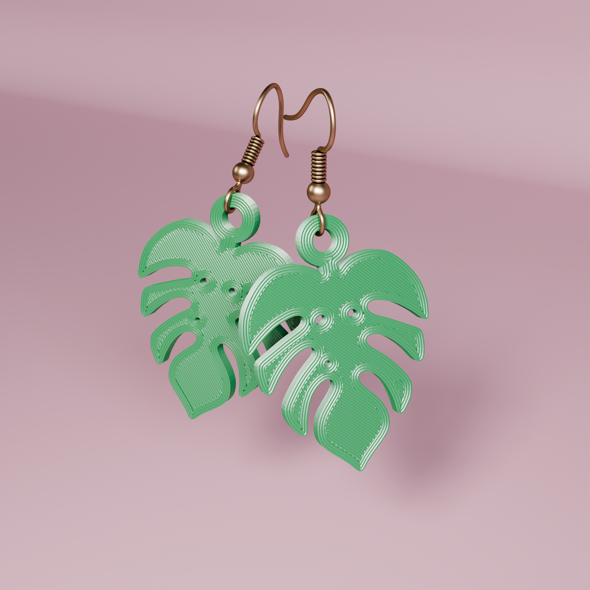 Monstera Earings