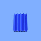 Zigzag Pencil and Pen Tray, Raw Finish 3D Printed Desk Organiser