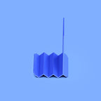 Zigzag Fin Phone Stand, 3D Printed Desk Accessory