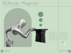Faceless Magician Statue, 3D Printed Top Hat Figurine
