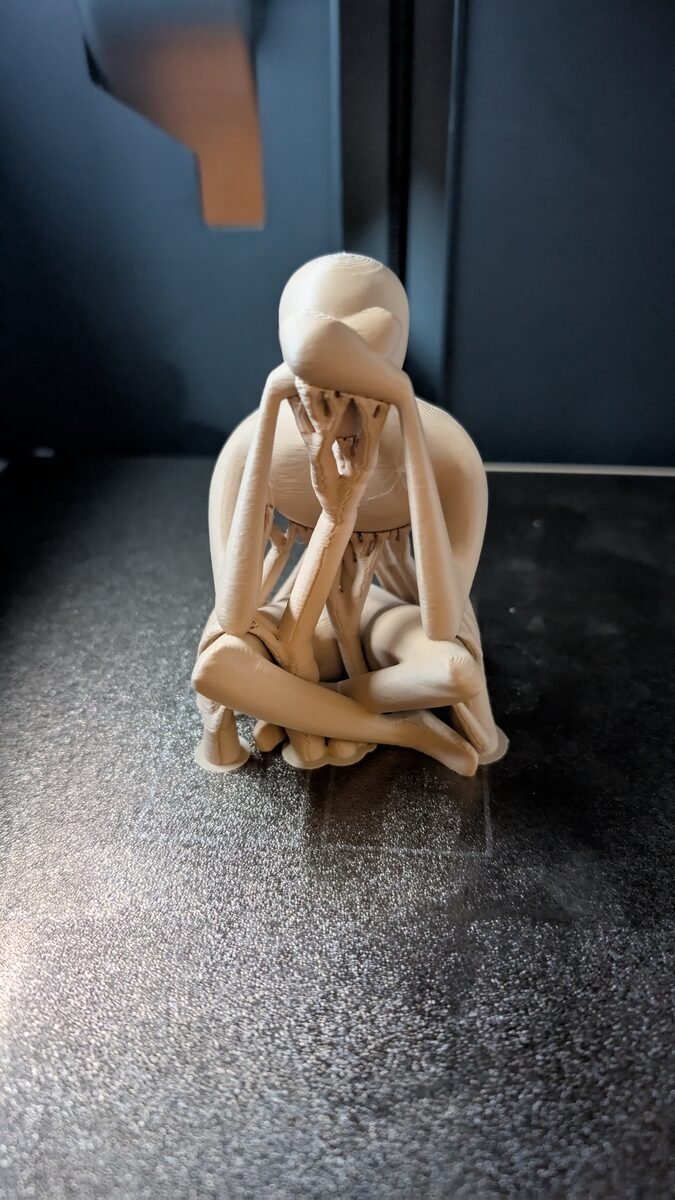 No Evil Trio, 3D Printed Faceless Sculpture Set