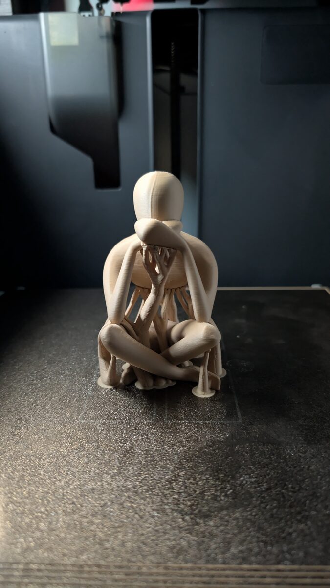 No Evil Trio, 3D Printed Faceless Sculpture Set