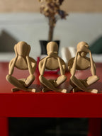 No Evil Trio, 3D Printed Faceless Sculpture Set