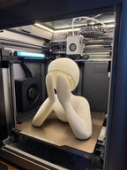 Nobody Faceless Figure Lamp, 3D Printed Sculptural Decor
