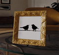 Birds on a Wire Ornate Picture Frame, 3D Printed Wall Art
