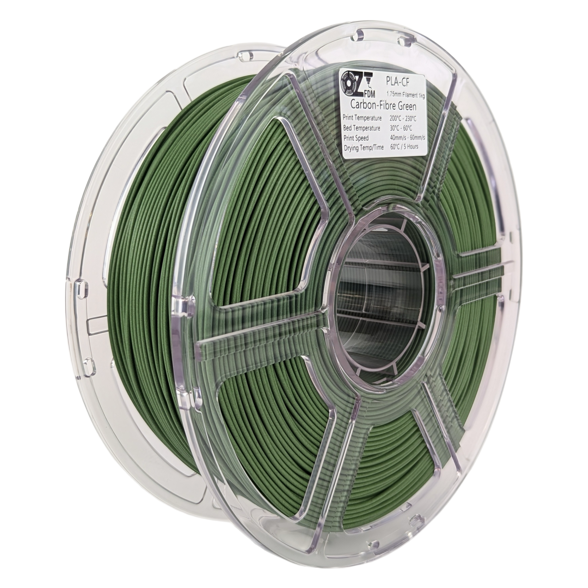 OzFDM PLA-CF 3D Printing Filament 1.75mm 1KG