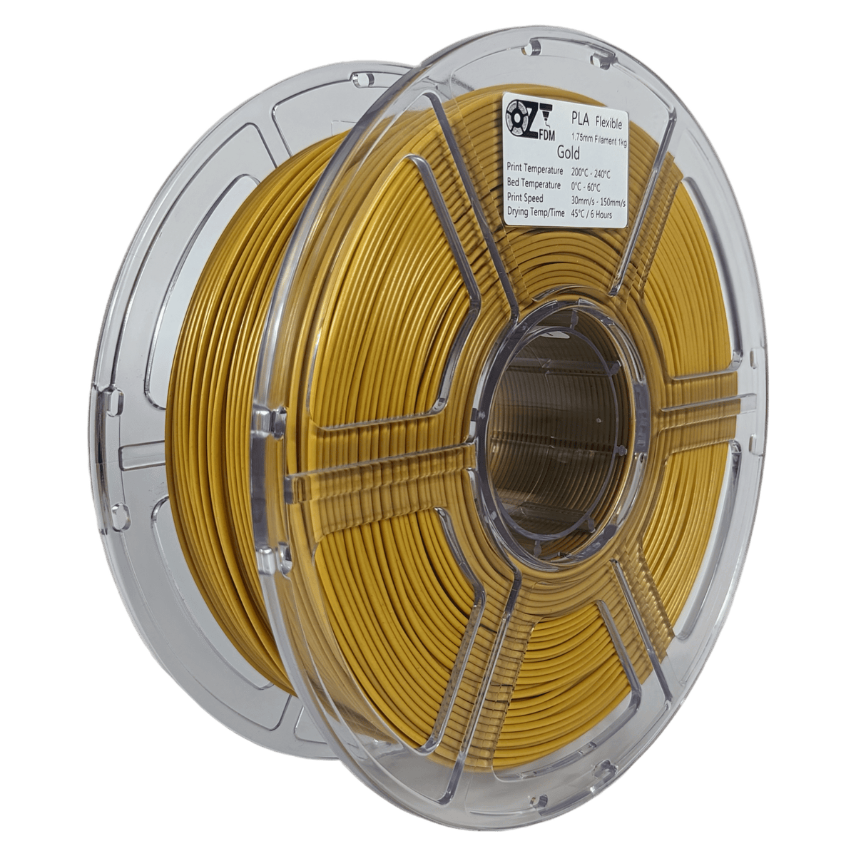 OzFDM Flexible PLA (PBAT) 3D Printing Filament 1.75mm 1KG - OzFDM