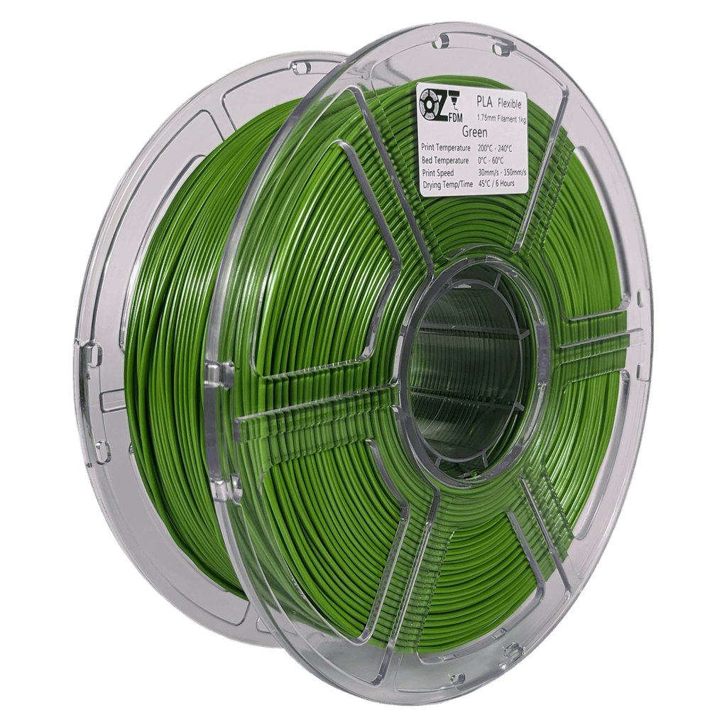 OzFDM Flexible PLA (PBAT) 3D Printing Filament 1.75mm 1KG - OzFDM