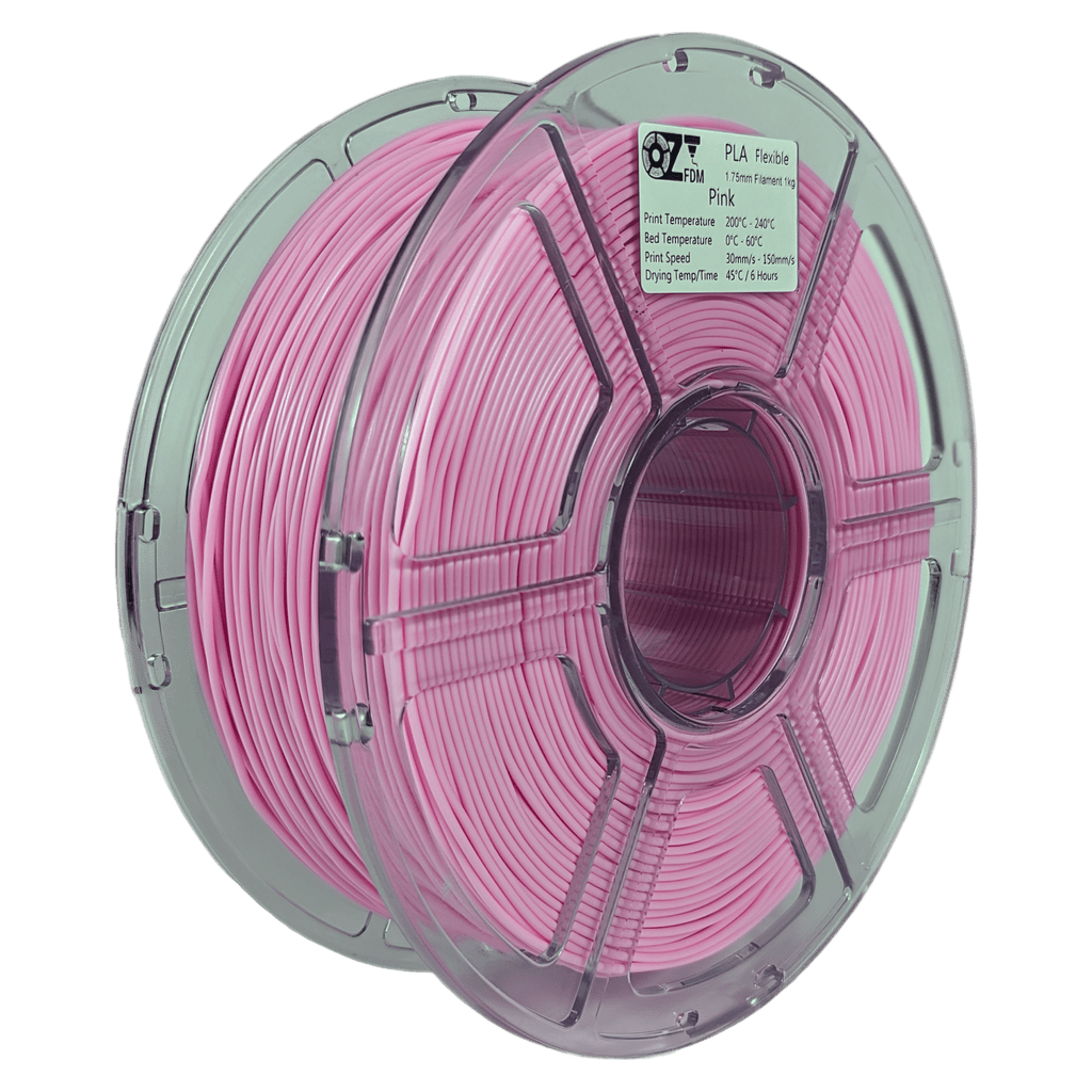 OzFDM Flexible PLA (PBAT) 3D Printing Filament 1.75mm 1KG - OzFDM