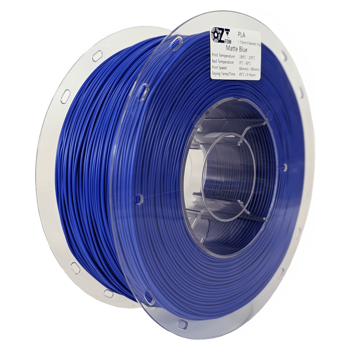OzFDM PLA Matte Colours 3D Printing Filament 1.75mm 1KG - OzFDM