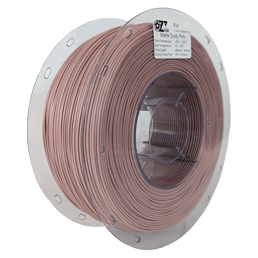OzFDM PLA Matte Colours 3D Printing Filament 1.75mm 1KG - OzFDM