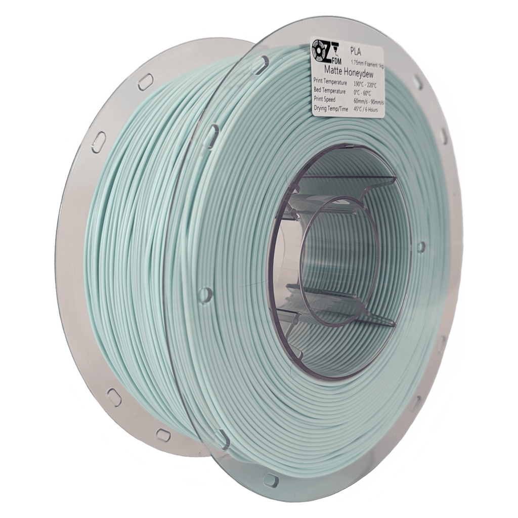 OzFDM PLA Matte Colours 3D Printing Filament 1.75mm 1KG - OzFDM
