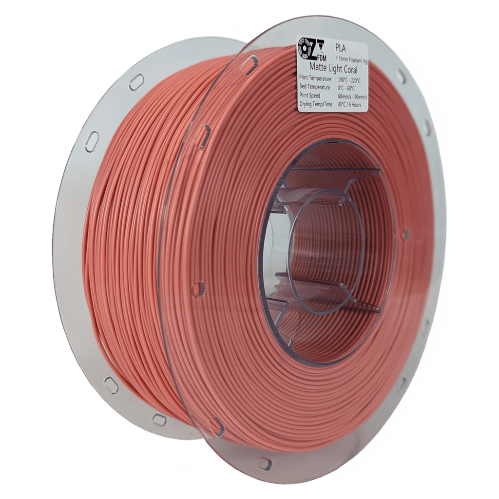 OzFDM PLA Matte Colours 3D Printing Filament 1.75mm 1KG - OzFDM
