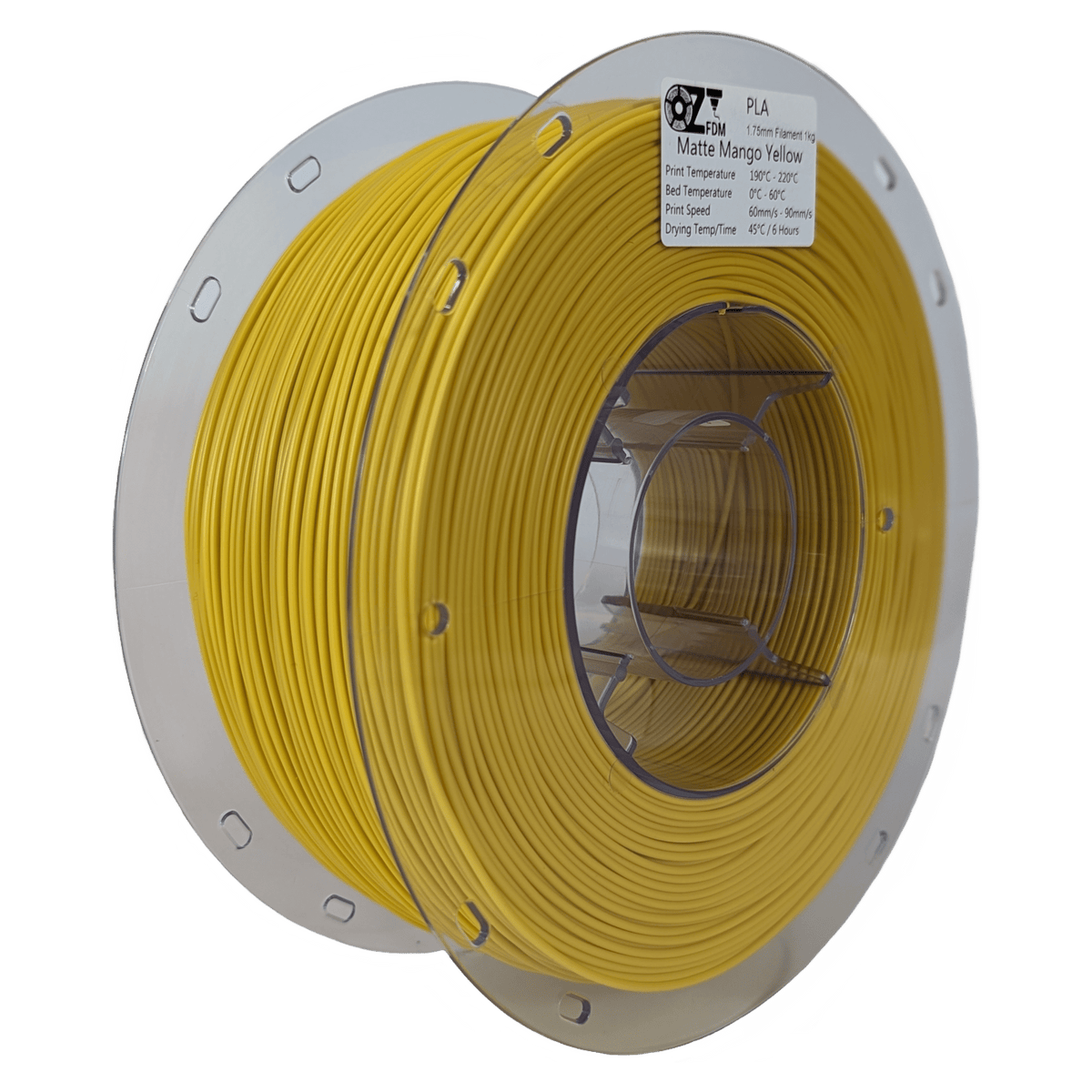 OzFDM PLA Matte Colours 3D Printing Filament 1.75mm 1KG - OzFDM