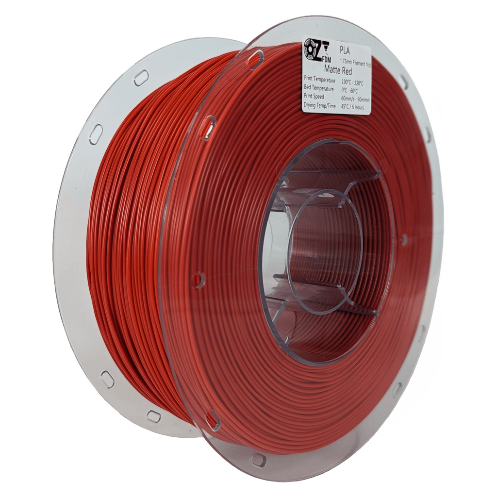 OzFDM PLA Matte Colours 3D Printing Filament 1.75mm 1KG - OzFDM