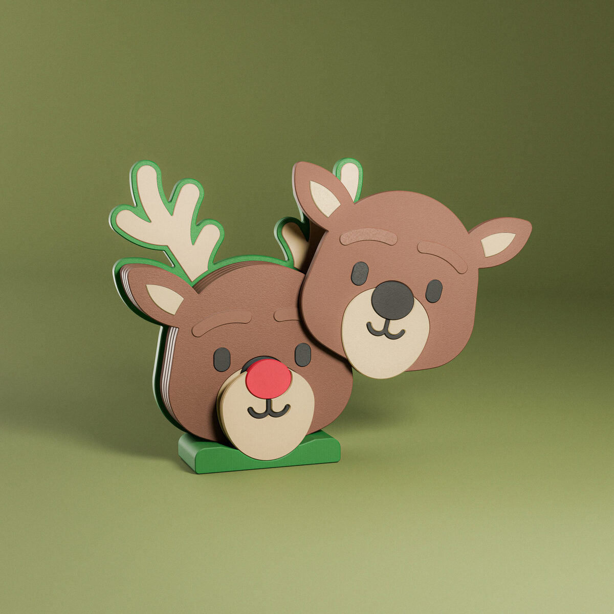 Reindeer Coaster Set