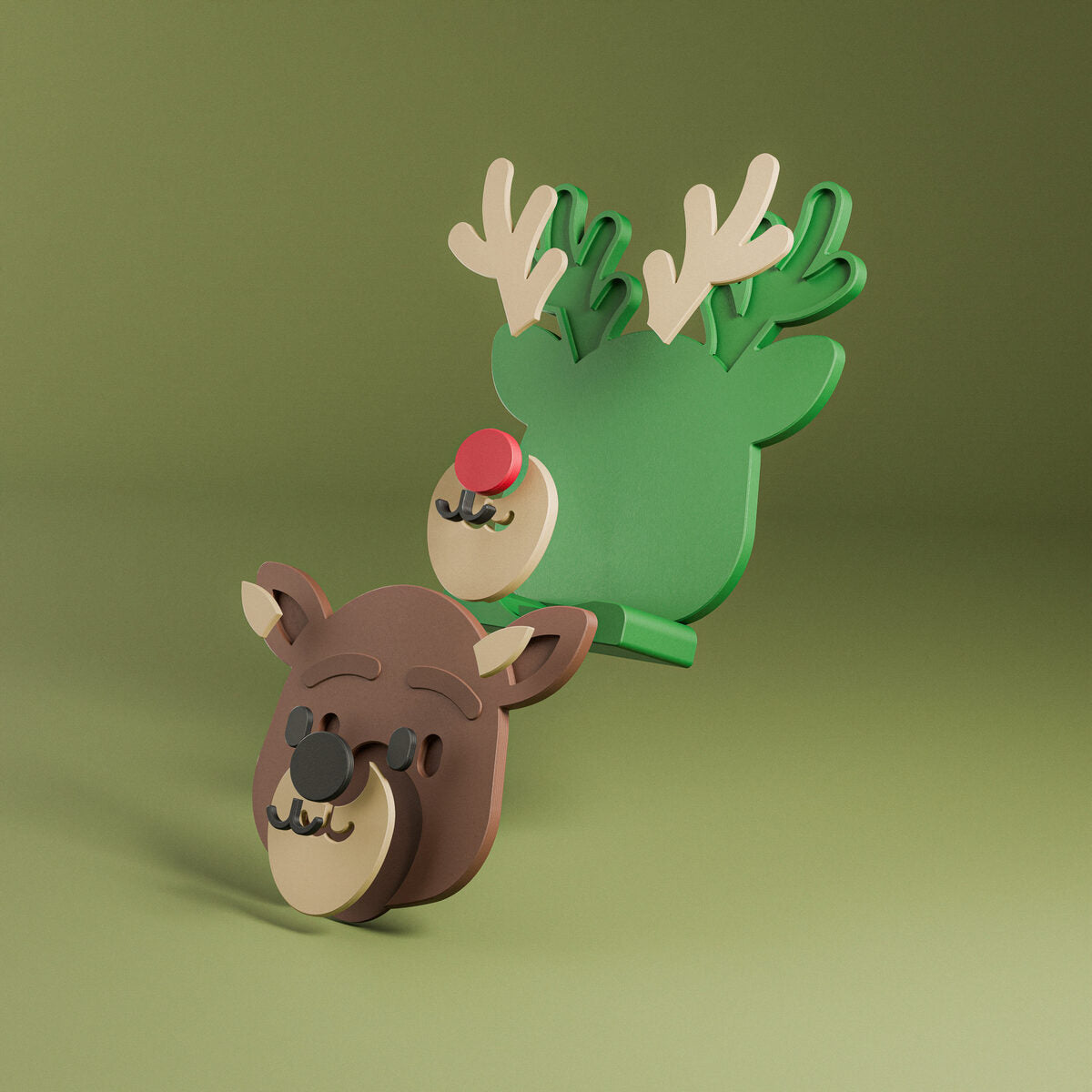Reindeer Coaster Set