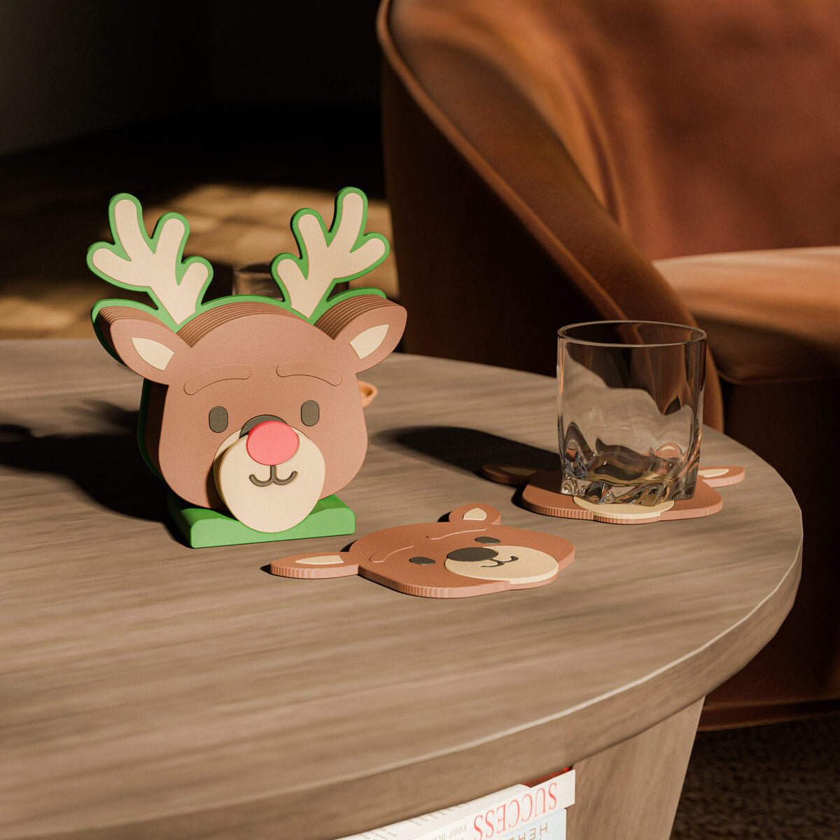 Reindeer Coaster Set