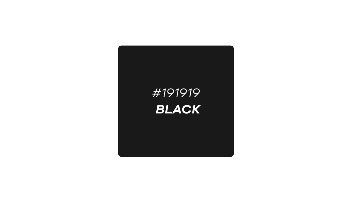 PPA-GF colour swatch: Black #191919