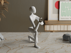 Faceless Proposal Sculpture, Ring Box Figure, PLA+ 3D Printed