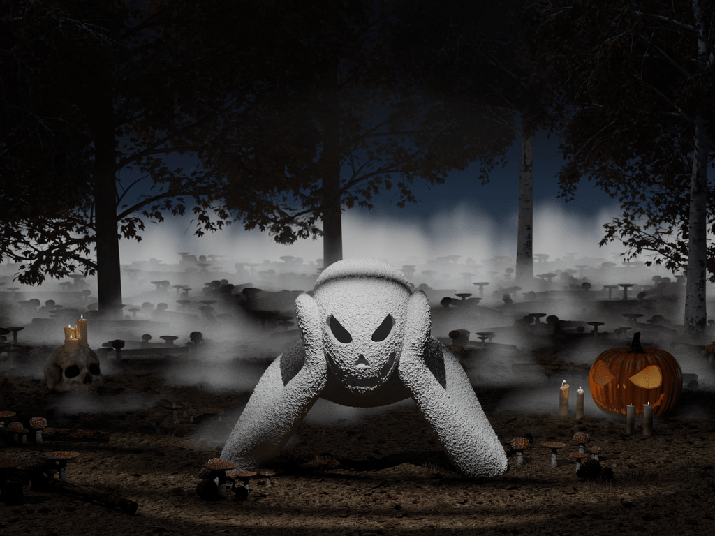 Ghost Jack-o-Lantern Lamp, 3D Printed Halloween Night Light