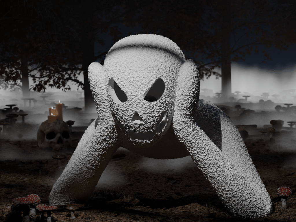 Ghost Jack-o-Lantern Lamp, 3D Printed Halloween Night Light