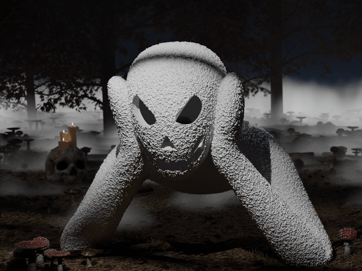 Ghost Jack-o-Lantern Lamp, 3D Printed Halloween Night Light