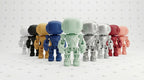 Articulated Robot Figure, 3D Printed Poseable Desk Toy