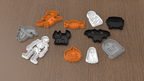 Halloween Cookie Cutter Set, 3D Printed Spooky Baking Shapes