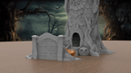 Haunted Witch Tower Dice Tower, 3D Printed Gothic Gaming Prop