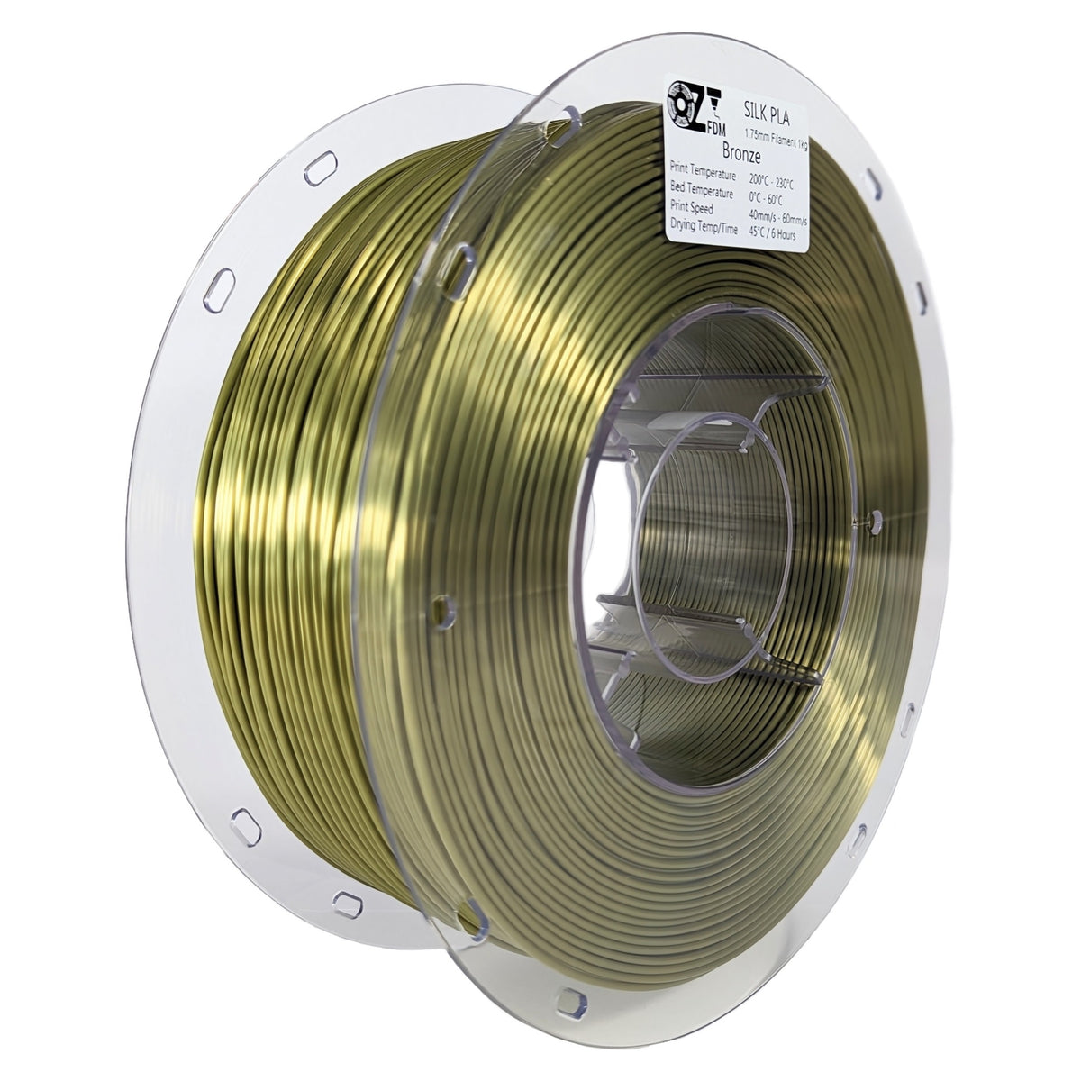 OzFDM Silk PLA 3D Printing Filament 1.75mm 1KG - OzFDM
