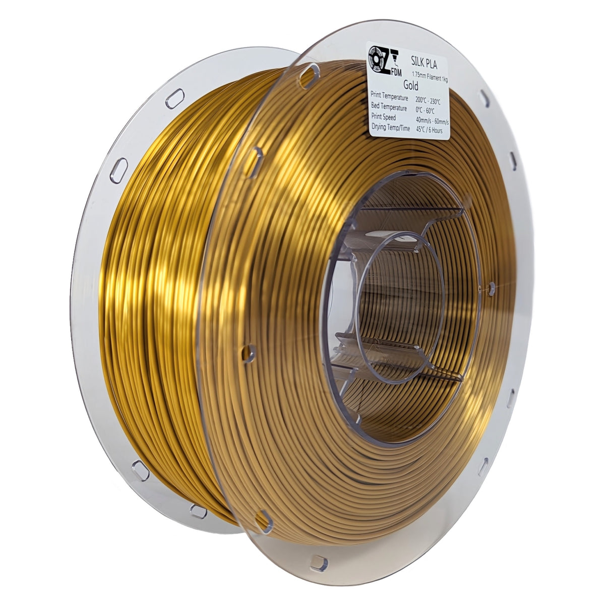 OzFDM Silk PLA 3D Printing Filament 1.75mm 1KG - OzFDM