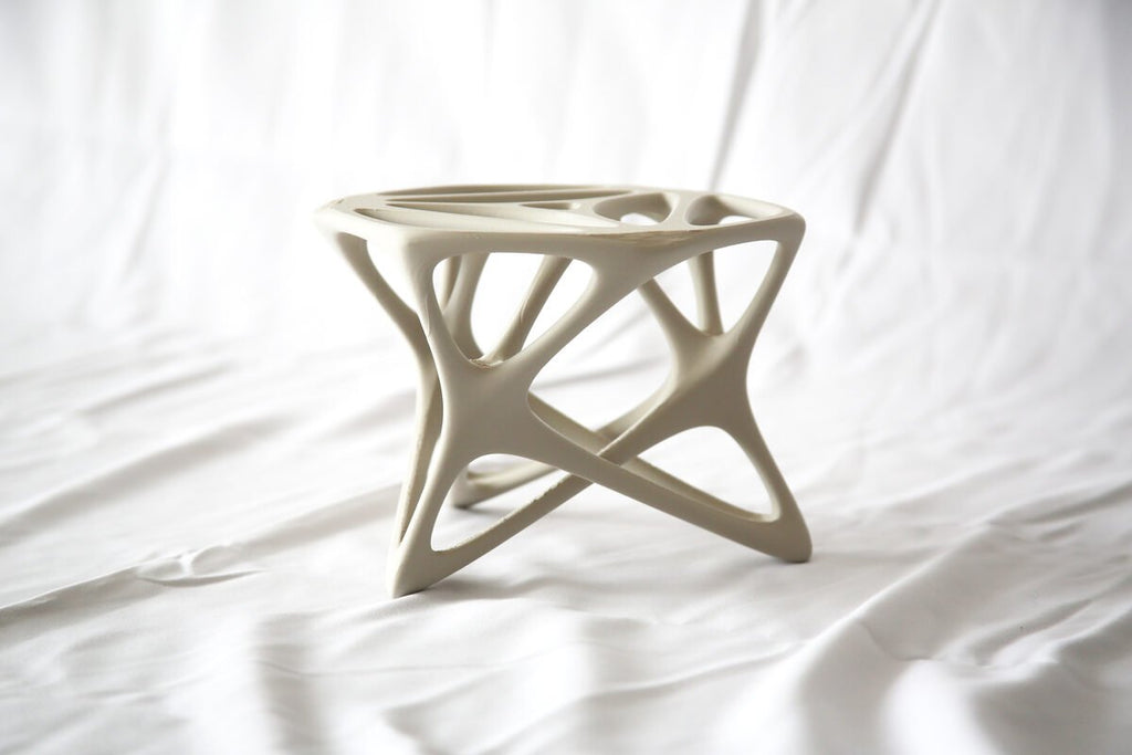 Skeleton Bone Lattice Mini Table, 3D Printed Sculptural Stand