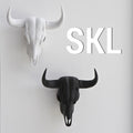 Longhorn Skull Wall Mount, 3D Printed Faux Taxidermy Decor