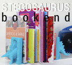 Stegosaurus Dinosaur Bookend, 3D Printed Kids Bookshelf Decor