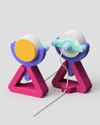 Symbol Retro Spotlight Table Lamp, 3D Printed Tilting Light