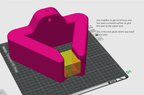 Symbol Retro Spotlight Table Lamp, 3D Printed Tilting Light