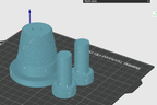 Symbol Retro Spotlight Table Lamp, 3D Printed Tilting Light