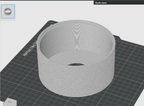 Symbol Retro Spotlight Table Lamp, 3D Printed Tilting Light