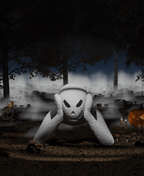 Ghost Jack-o-Lantern Lamp, 3D Printed Halloween Night Light