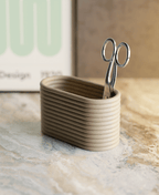 Nova Ribbed Desk Organiser Trio, 3D Printed PLA+ Set