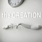 Reaching Hands Wall Sculpture, 3D Printed Sistine Style Art