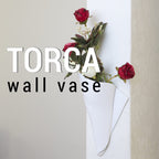 Torca Twisted Cone Wall Vase, 3D Printed Corner Decor