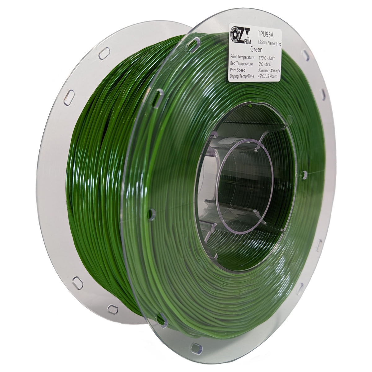OzFDM TPU95A 3D Printing Filament 1.75mm 1KG - OzFDM