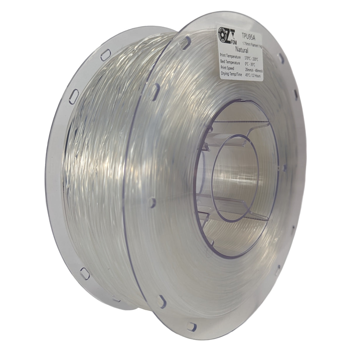 OzFDM TPU95A 3D Printing Filament 1.75mm 1KG - OzFDM