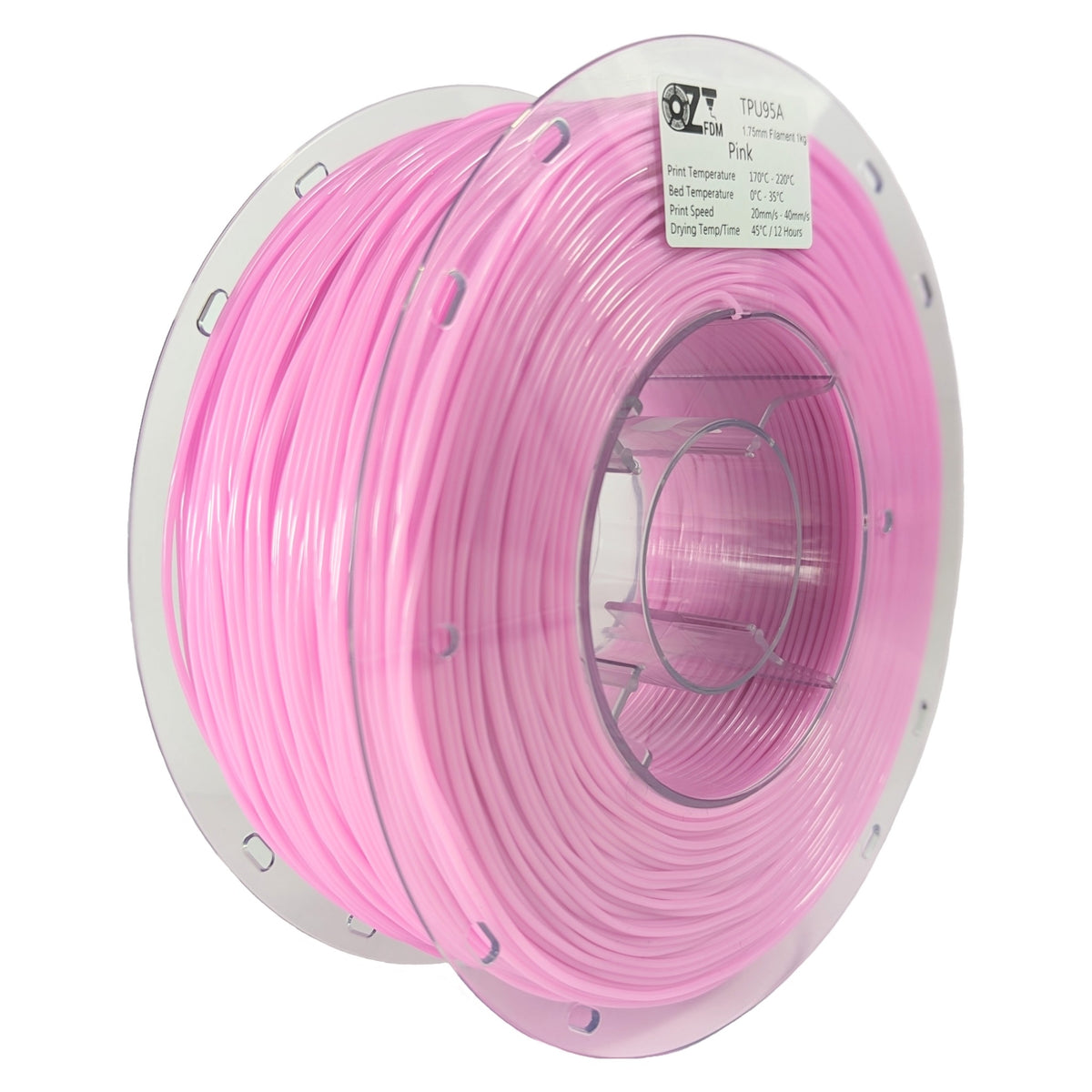OzFDM TPU95A 3D Printing Filament 1.75mm 1KG - OzFDM
